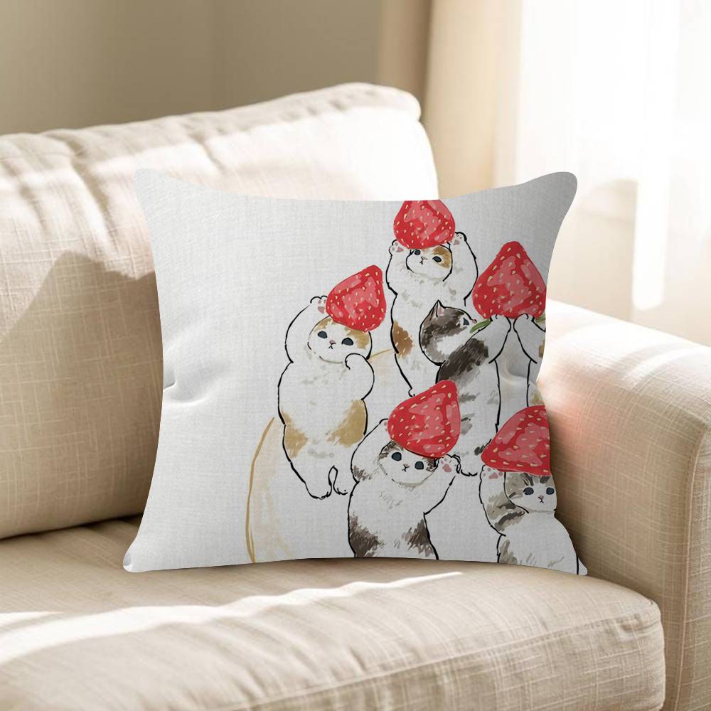Cartoon Ins Mofuasnd Cat Pillow Anime Pillow Sofa Bed Head Pillow Cover Cushion Cover Fashion