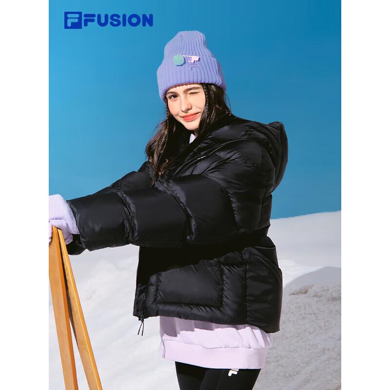 Женская пуховая куртка с капюшоном FILA FUSION L чёрный
