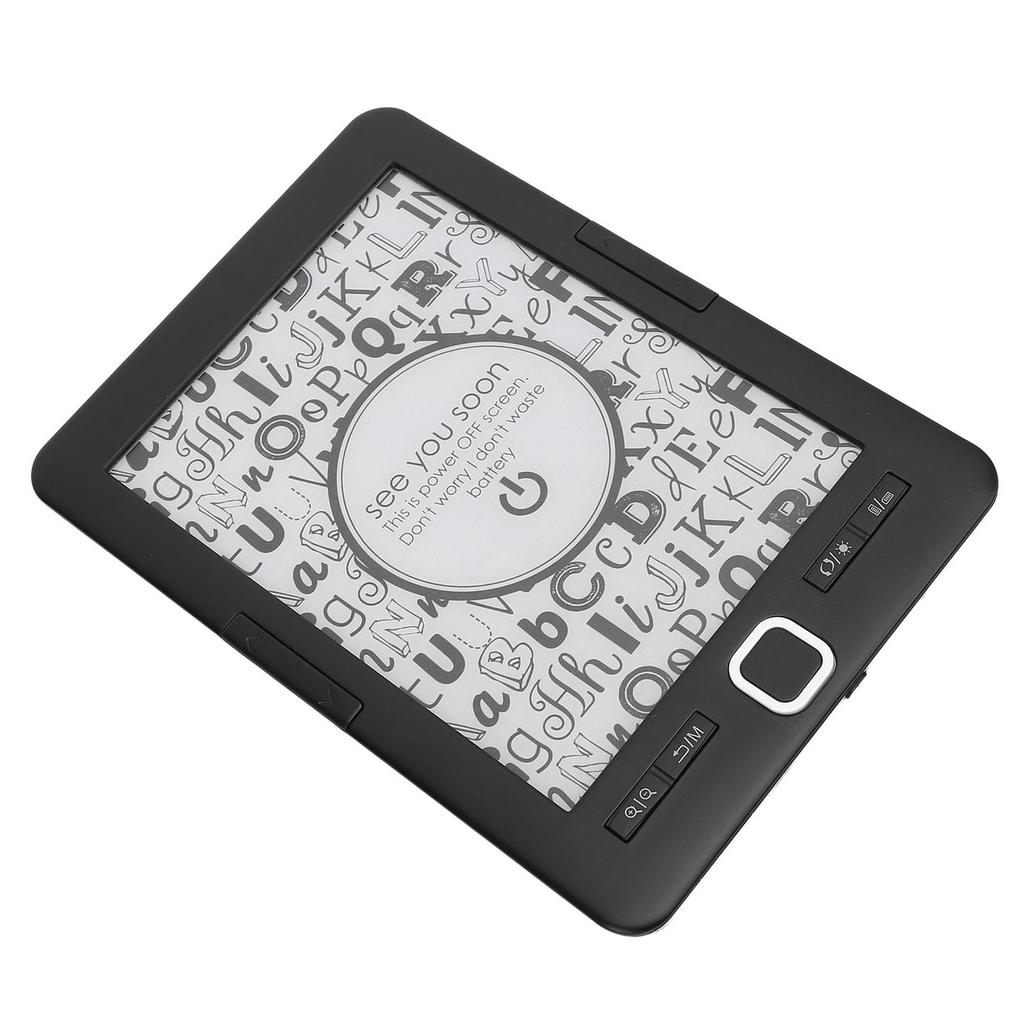 BK6033 Electric Book Reader with 8G Storage Adjustable Brightness 6 Inch Ink Screen Book Reader for Commuting Travel
