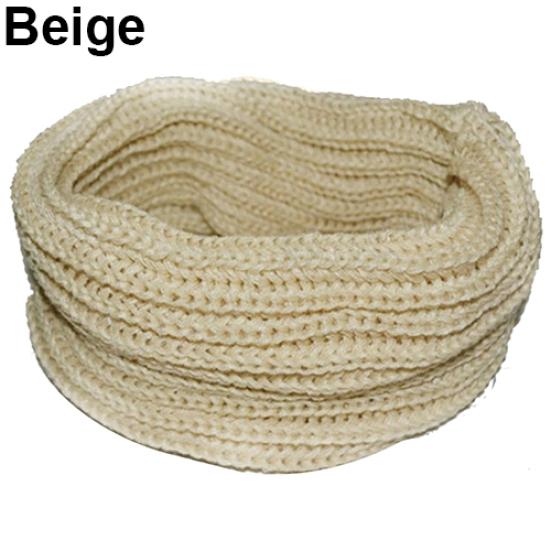 Modischer Unisex Winter Warmer Unendlichkeitskreis Zopfmuster Rollkragen Langer Schal Schal