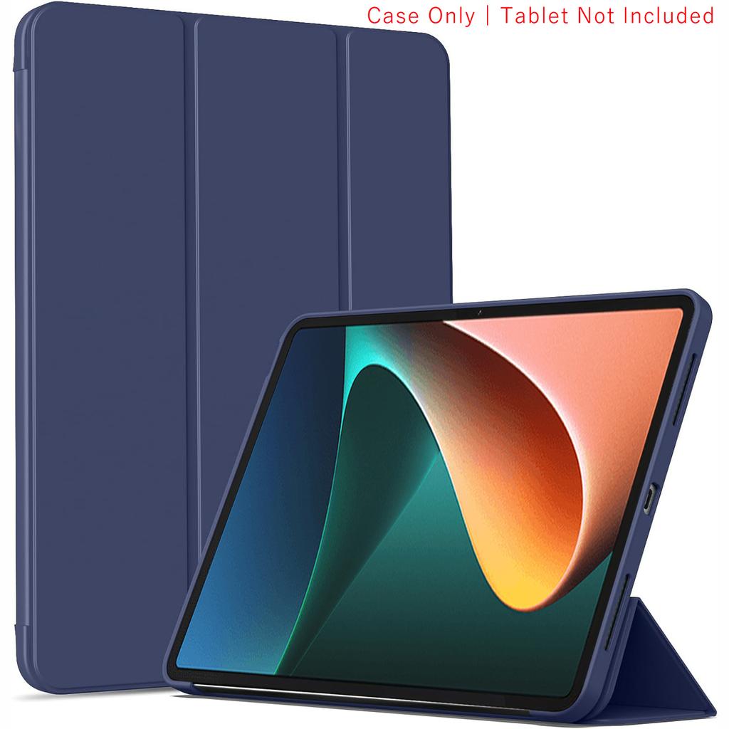 Tri-fold Flip Case For Xiaomi Pad 5/Pad 5 Pro 11inch Magnetic Stand PU Leather Protective Cover Auto Sleep/Wake up