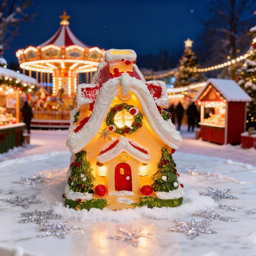Christmas Snowhouse Desktop Decoration, Holiday Gifts For Friends