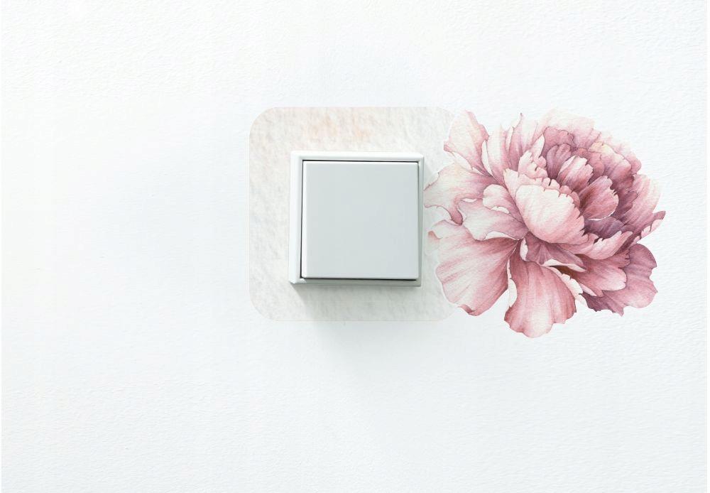 Protective Sticker for a Switch in a Child' Room - Peony