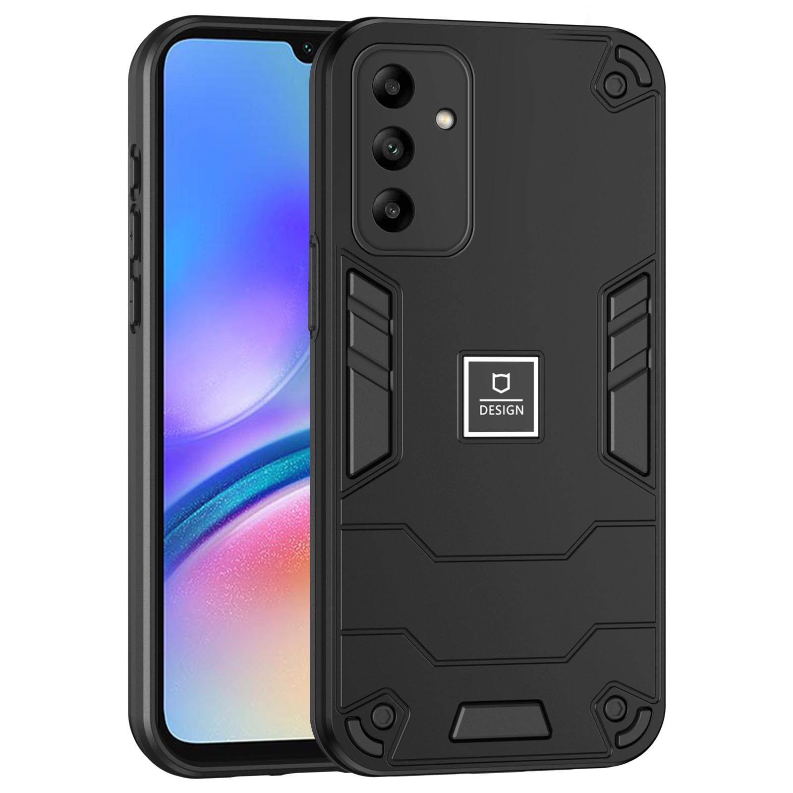 

For Samsung Galaxy A05s 4G 2-in-1 Protective Cover Dual Layer Hybrid Phone Case Black