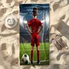 Soccer Boy Print Beach Towel Soft Absorbent Quick Dry Microfiber Towel for Kids Summer Swimming Pool Camping Sports Use