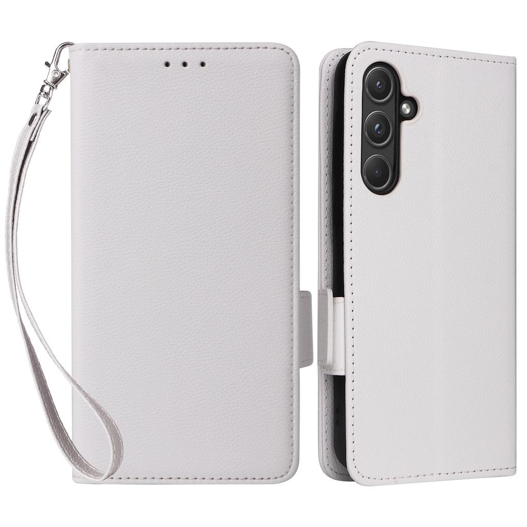 For Samsung Galaxy A55 5G Flip Wallet Leather Case Litchi Texture Phone Cover