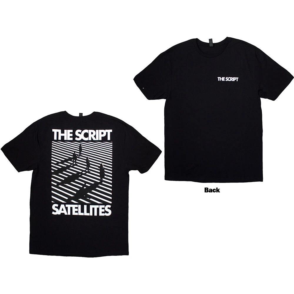 The Script Unisex T-Shirt: Satellites & Pocket Logo (Back Print) (Medium) S