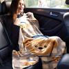 1pc, Duffy (2) Cozy Flannel Throw Blanket Perfect Gift for Bedroom, Living Room, Travel, Camping, Car