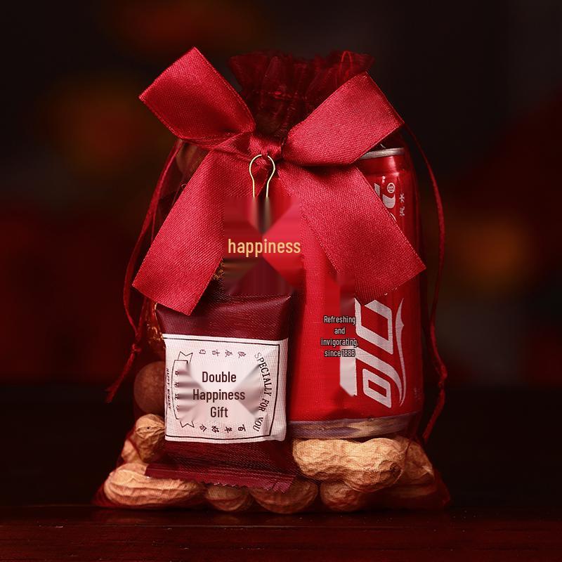 

Весільні сумки з цукерками: Тканинні мішечки на зав язках для насіння дині та арахісу