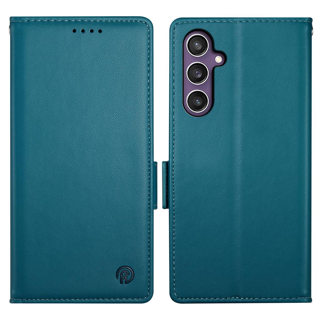 DF-010 For Samsung Galaxy S24+ Wallet Case Leather Phone Cover Side Magnetic Clasps