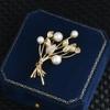 1PC Fashion Plant Shaped Leaf Pearl Brooches Women Clothing Coat Jewelry Party Accessries Gifts
