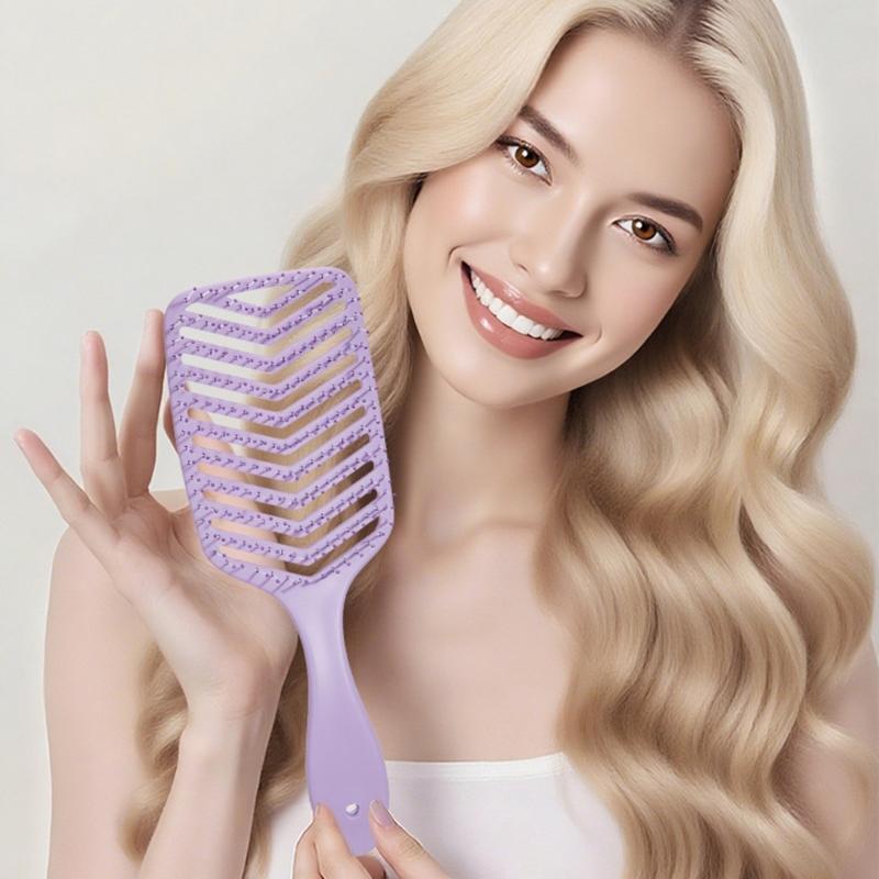 Ventilated SPEED Shape Scalp Stimulating Comb ABS Substance Thin Hair Brush For Volumizing Hairstyles And Ease