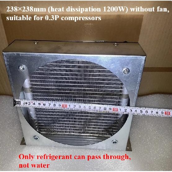 1PC Microchannel condenser coil parallel flow Condenser for Compressor refrigeration micro channel tube and fins heat exchanger