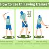 Golf Retractable Swing Practice Stick Trainer Golf Sound Assistant Practitioner Anti-Slip Rubber Grip Posture Aid Corrector