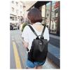 Korean Style Women Large Capacity Soft Shell Backpack,Lightweight Durable Bag With Front Pocket Adjustable Straps Gold Hardware For School Travel