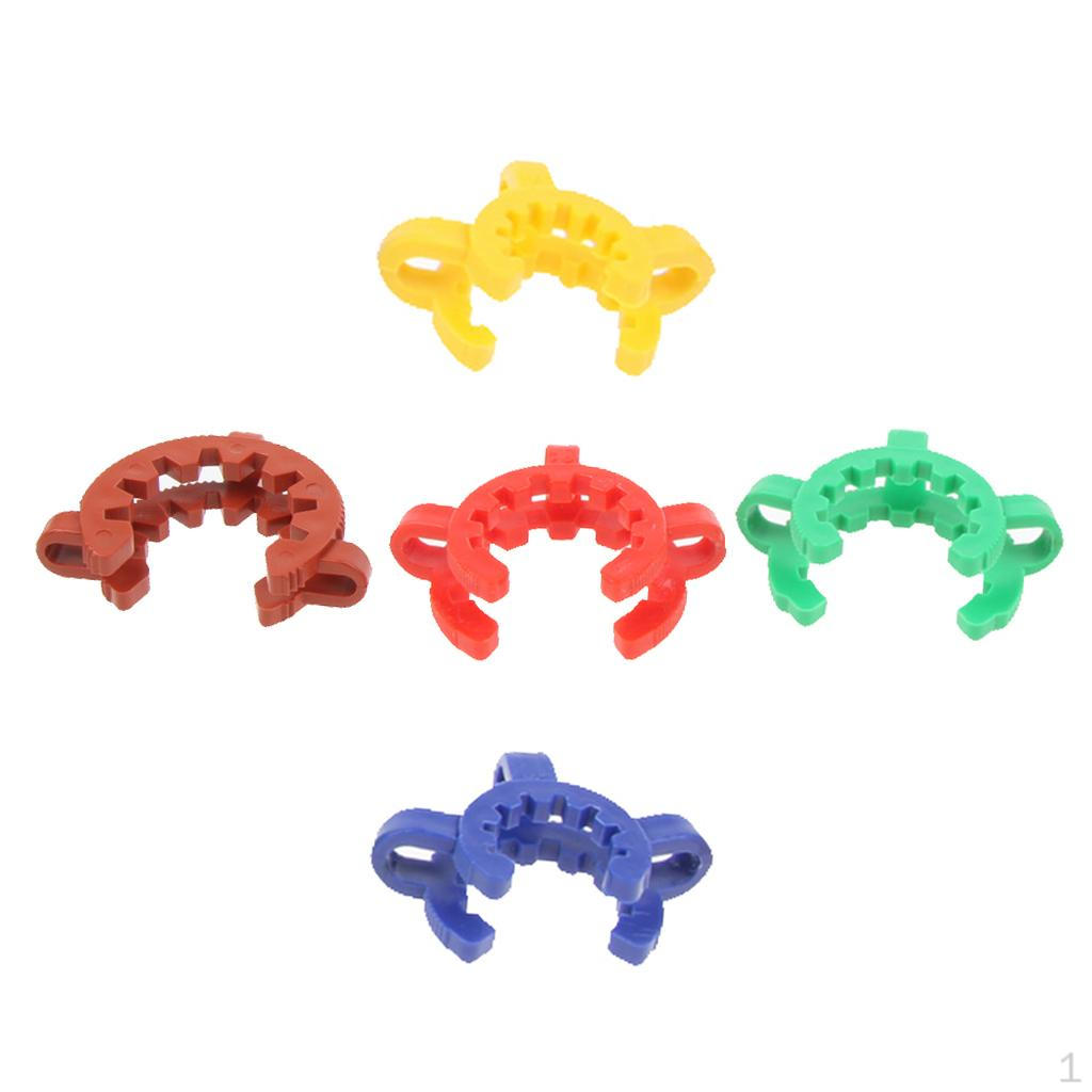 5 Pcs. Plastic Joint Clamp NS Clamps Glass Cone 14 40mm