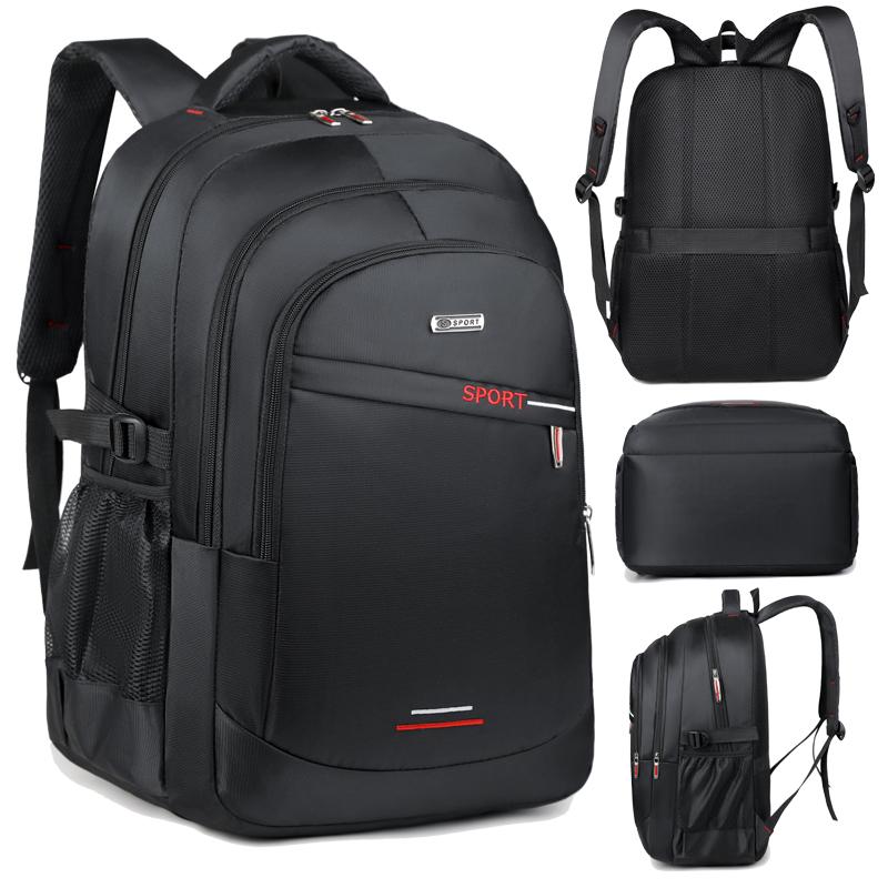 5-Layer Men'S Backpack - Durable, Waterproof, Multifunctional Design, With Bottle Strap - Perfect For Outdoor Activities, Busine