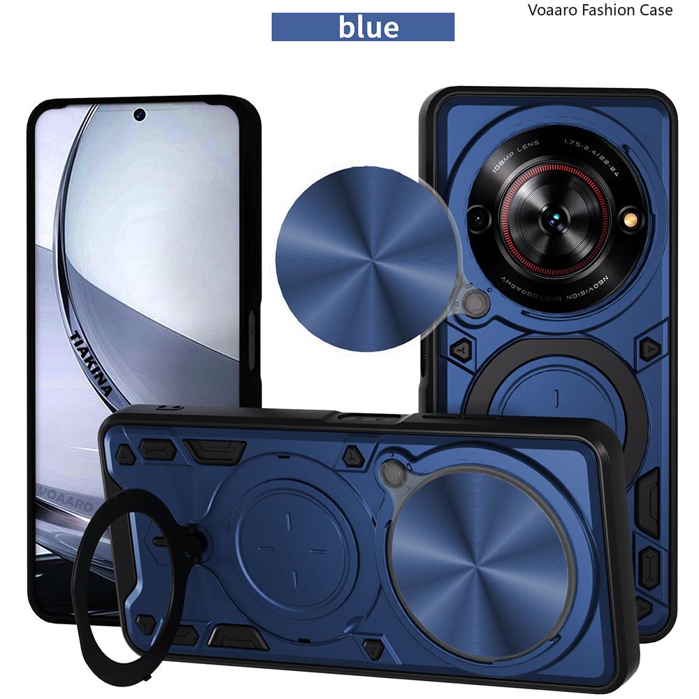Rotate Slide Lens Funda for ZTE Nubia Focus 5G Armor Case for ZTE Blade A75 5G V60 Smart Case Magnetic Ring Stand Holder Cover