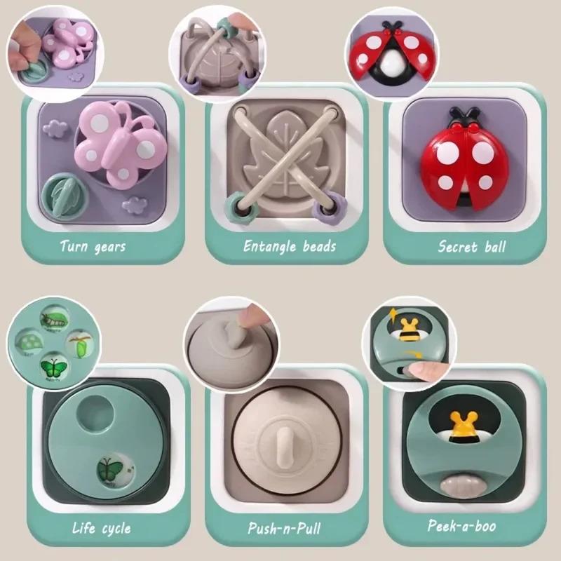 Multifunction Sensory Busy Board Education Toy Fine Motor Skills Fidget Toys Travel Toy Activity Board for Children Toddler