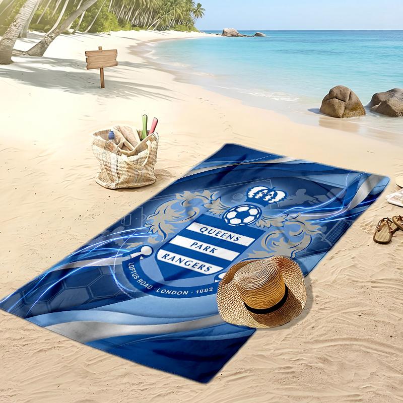 Toalla de Playa con Estampado de Fútbol Queens Park Rangers, Toalla Grande Suave de Secado Rápido para Playa, Camping, Natación