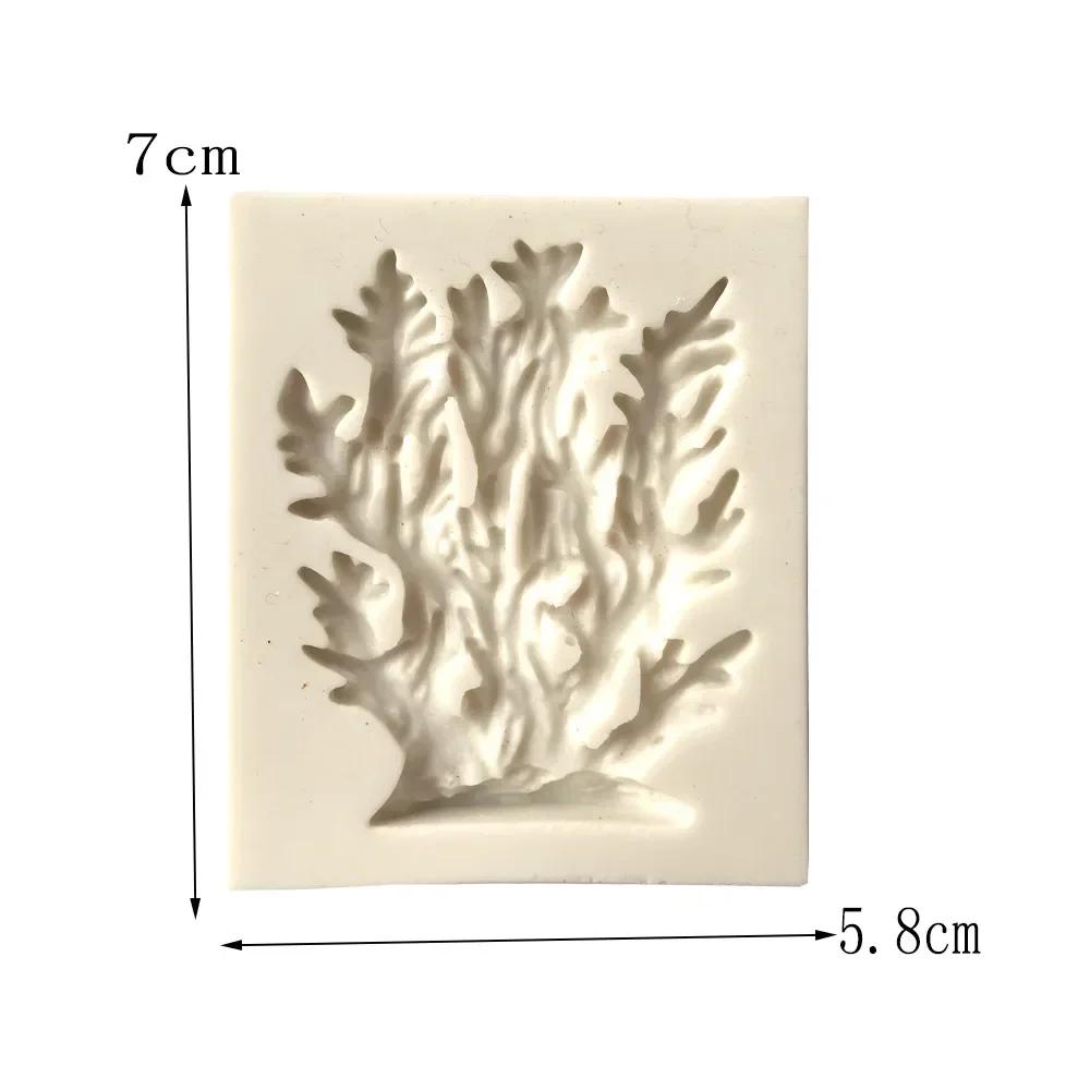 

Creative Handmade Coral Seaweed Shaped Mold Liquid Silicone Gummy Candy Home Kitchen Cake Dessert Baking Mold Decoration Mold