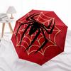 Spider-Man Web Logo Circular Wall Art Print Umbrella, Cute Umbrella with Cute Design, Portable 3-Fold Compact Umbrella for Men & Women, Valentine's Da