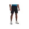 Under Armour Solid Logo Drawstring Waist Straight Fit Shorts Summer Men shorts Black 1372547-001