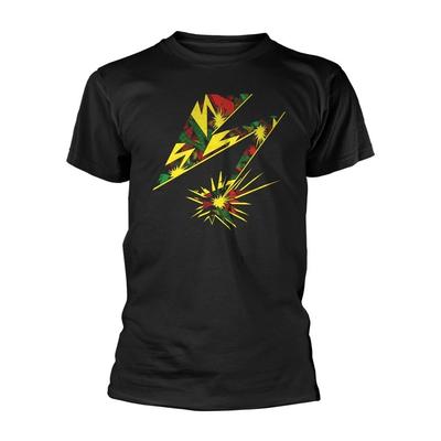 Bad Brains 'Camo Bolt' Černé tričko - NOVÉ