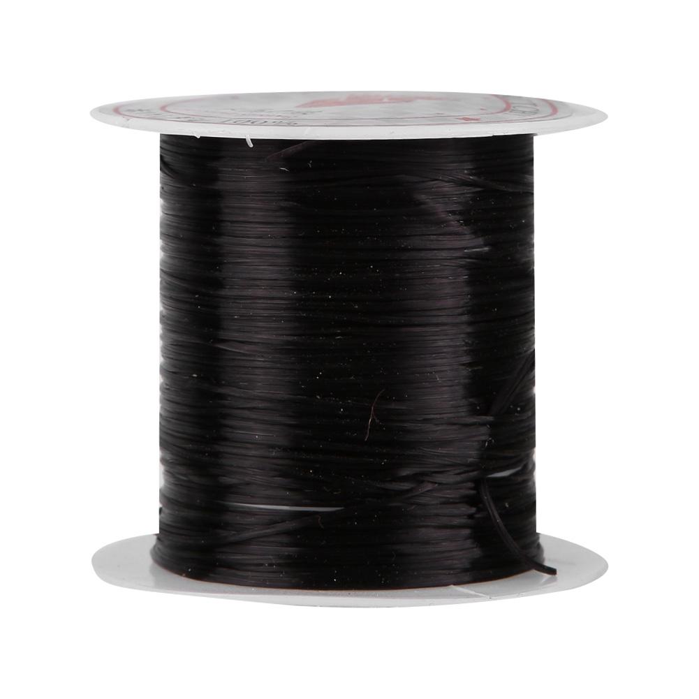 5 Rolls   Line Beads String Wire Jewelry Material Elastic Thread for Jewelry   (White)
