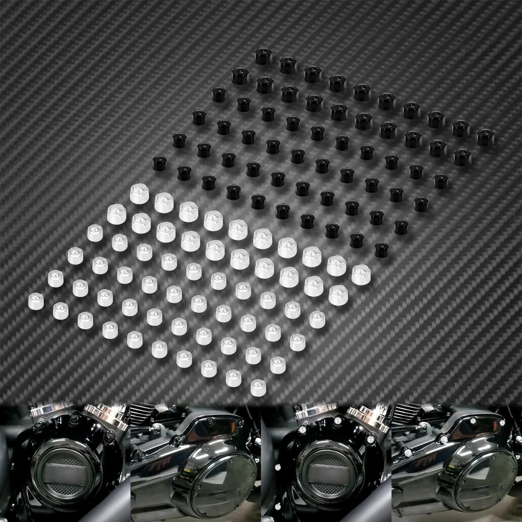 Motorcycle Engine Bolts 60pcs Screw Caps Cover Protector For Harley Touring Road Street Glide FLHR Softail Fat Boy FLS 2018-Up