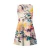 Women's Floral Print Dress, Vest, Skirt With Pockets, Beach Skirt, V-Neck Vest Skirt