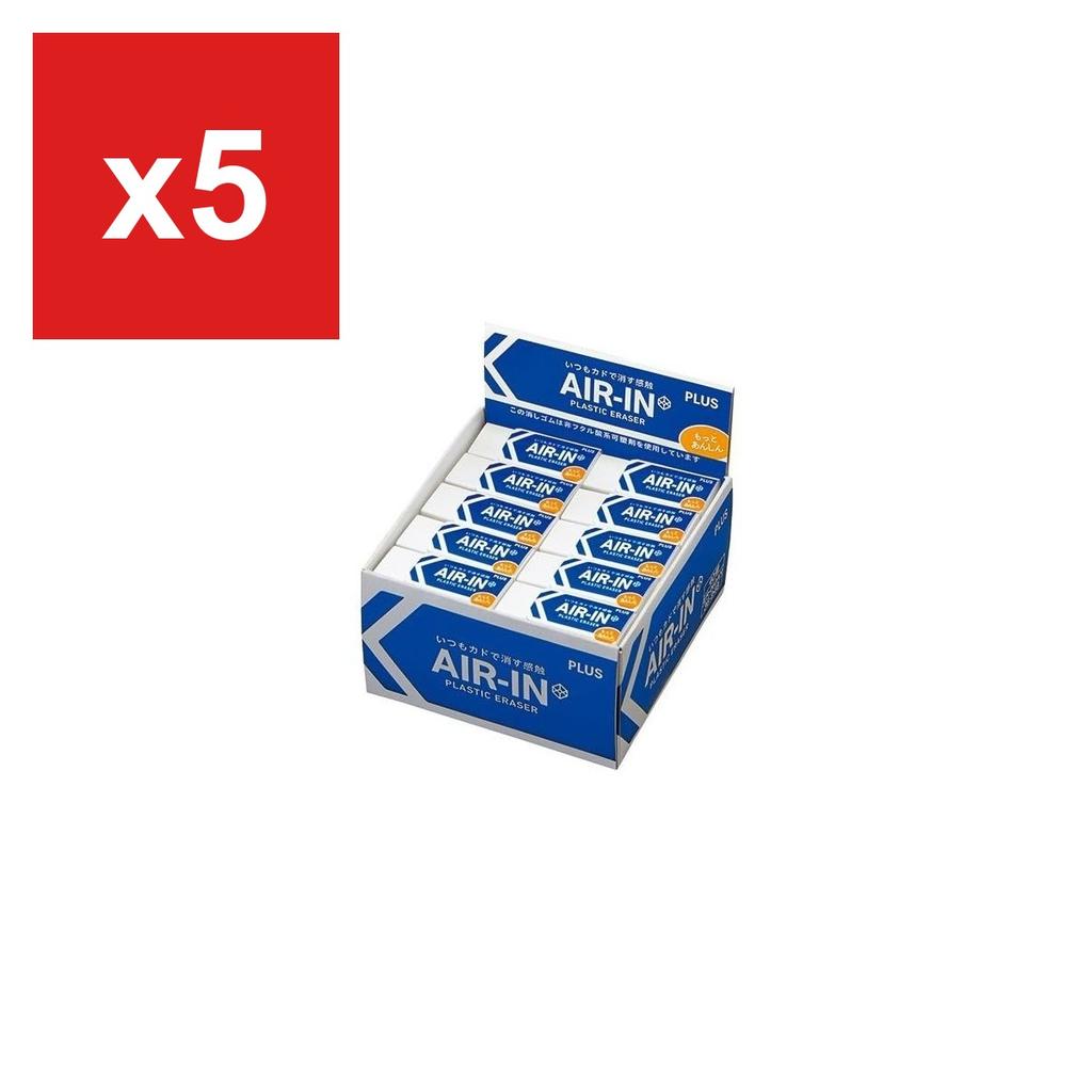 Plus Eraser Air-In 60, Phthalate-Free, Pack of 40, ER-060AN-40BX 36915