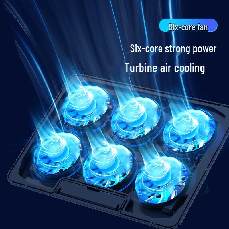 Adjustable RGB Laptop Cooler Stand