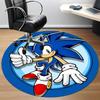 1pc Sonic Adventure Office Round Area Rug, Indoor Mat Suitable For Office,Bedroom Living Room Home Decor, Room Deco A0926003