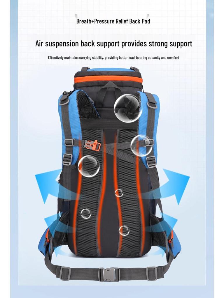 70L Large Capacity Outdoor Climbing and Hiking Backpack for Men & Women