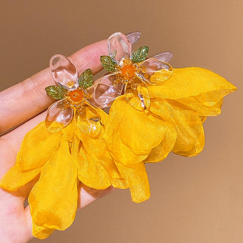 

2025 Висококласні Нішеві Квіткові Сережки-Підвіски - Літній Розкішний Дизайн для Жінок