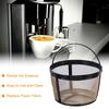 uxcell 12-Cup Coffee Filter Basket, Reusable Replacement Coffee Filter Basket for Coffee Makers with Mesh Bottom, Gold