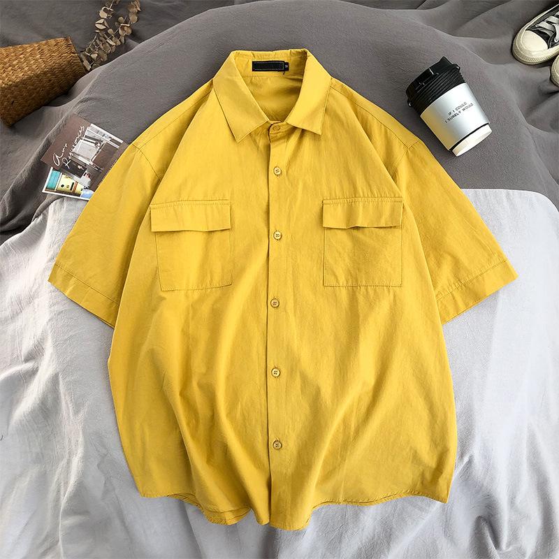 Korean Style Men's Summer Short-Sleeved Trendy Casual Shirt