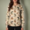 Women's Casual Long Sleeve Single Breasted Halloween Print Costume Cardigan