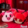Round1 Welcome Hazbin Hotel Plush Face Cushion Alastor 37cm