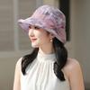 Summer new hat women's light lace bow summer outdoor sunshade sunscreen hat bucket hat