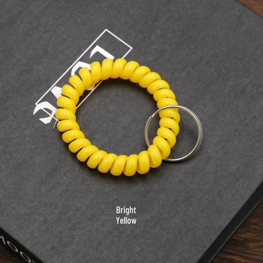 Minimalist Spring Coil Bracelet Keyring & Hair Tie