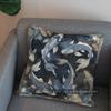 2D Stylish Koi Fish Pattern Decorative Pillow Cover Pattern Cushion Cover Suitable For Sofa Bedroom Car Pillow Cover