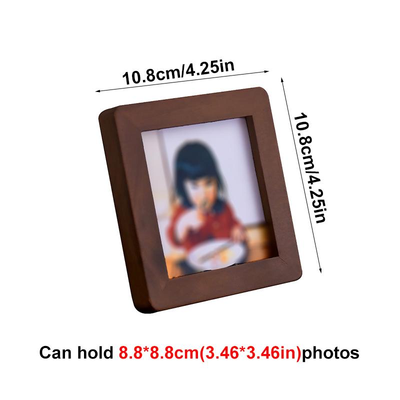 1 Stück Anordnen Dekorieren Holz Bilderrahmen Möbel Mini Bilderrahmen Vintage Bild Bilderrahmen Mini Album Ornament Porta Retrato Baby Bilderrahmen