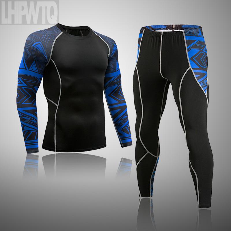 Ski Thermal Underwear For Men Male Thermo Clothes Compression Set Thermal Tights Winter Leggings Basketball Suit Quick Dry