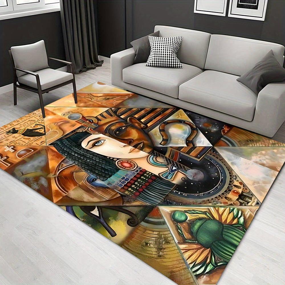 

1pc 1196633861Pattern Carpet, Area Rug For Living Room Bedroom Room Bed Chair Laundry Entryway Corridor Yard Non-slip Outdoor Camping Rug Fl 60cm by 90cm