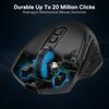 Redragon M810 Pro Gaming Wireless 10000 8 Programmable Turbo Up To 45 Hours Continuous RGB Compatible with Black Mouse, 2.4GHz, Wired/Wired