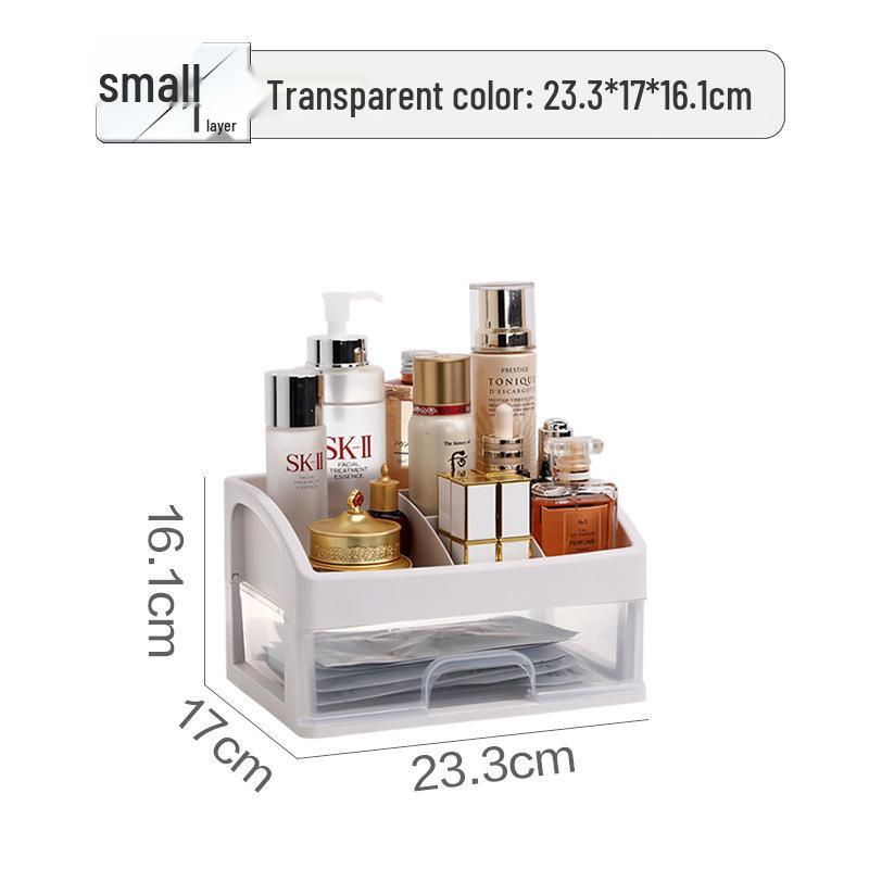 

Tengxian Transparent Luxury Cosmetics Storage Box: Dustproof, Multifunctional, Large Capacity Drawer Organizer