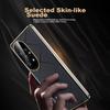 Gold-Plated Embroidered TexturePhone Case for Huawei P50 Pro, Full Protection Camera Lens, Ultra-Thin Shockproof Leather Case - Starry Black
