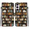 Handmade PU Leather Flip Case for Samsung Galaxy A55 (A556V/A556B/A556E)- Anti-Slip Shockproof Cover with Wrist Strap & Heart/Rose Cat Designs